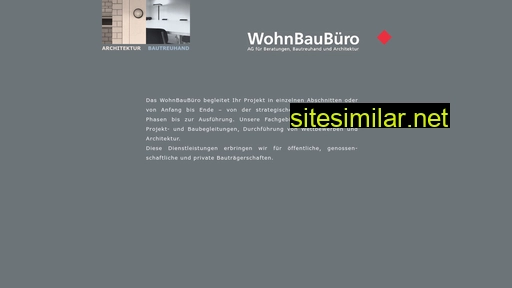 wohnbaubüro.ch alternative sites