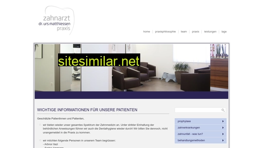 zahnarzt-matthiessen.ch alternative sites