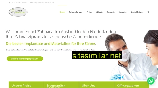 zahnarztausland.ch alternative sites