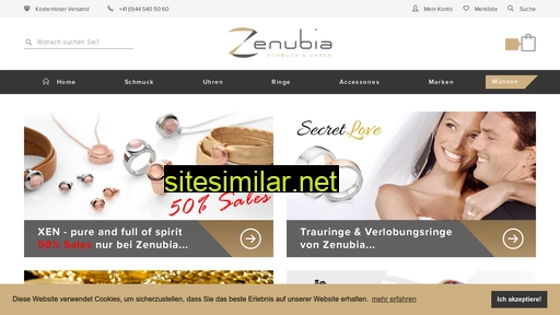 zenubia.ch alternative sites