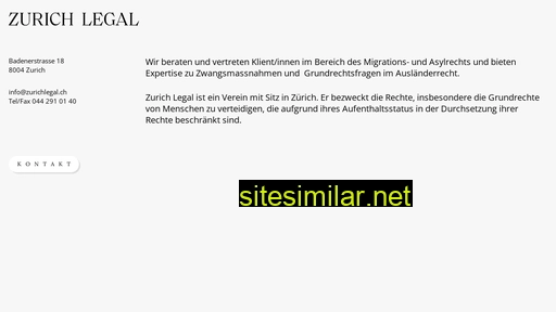 zurichlegal.ch alternative sites