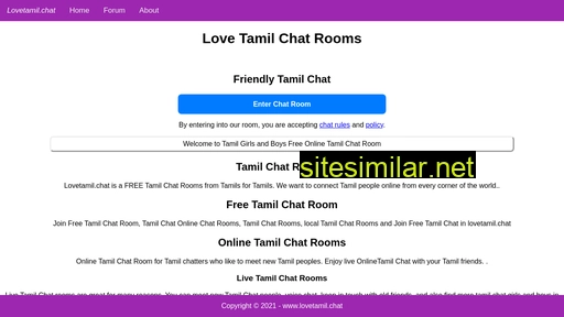 lovetamil.chat alternative sites