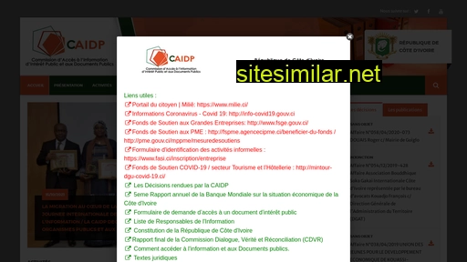 caidp.ci alternative sites