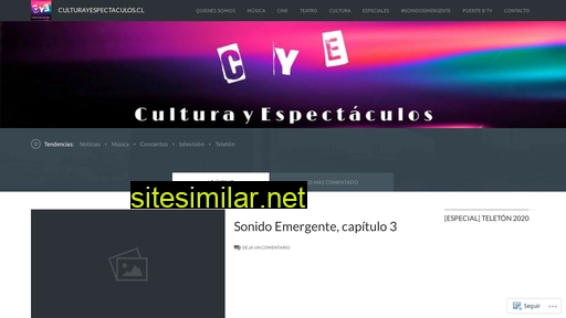 culturayespectaculos.cl alternative sites