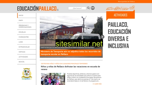 Educacionpaillaco similar sites