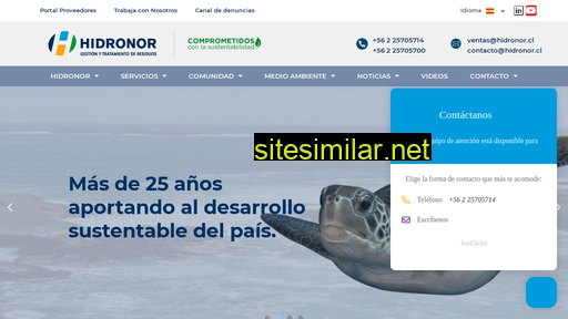 hidronor.cl alternative sites