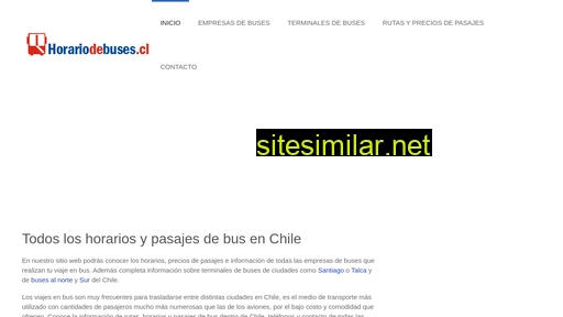 horariodebuses.cl alternative sites