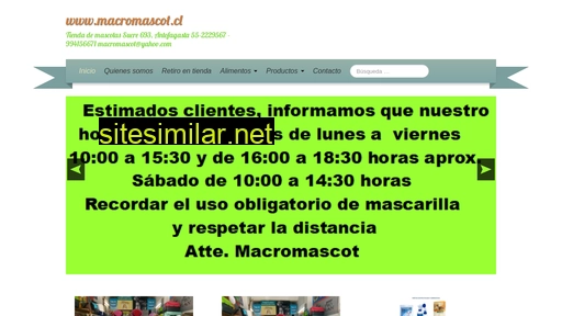 macromascot.cl alternative sites