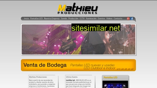 mathieuproducciones.cl alternative sites