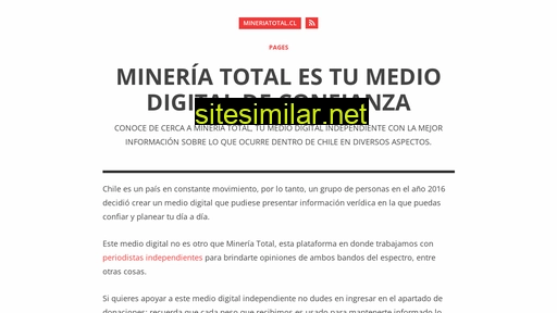 mineriatotal.cl alternative sites
