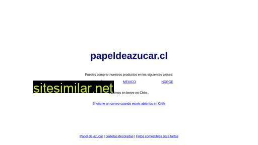 papeldeazucar.cl alternative sites