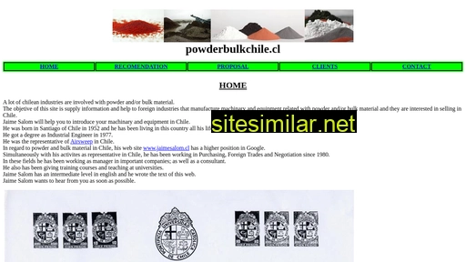 powderbulkchile.cl alternative sites