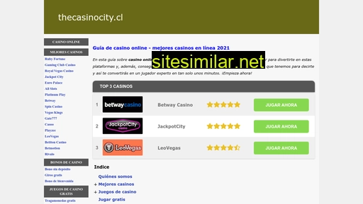 thecasinocity.cl alternative sites