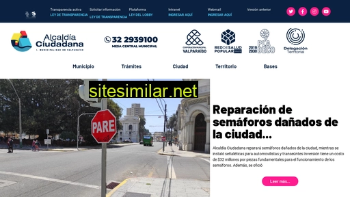 web.municipalidaddevalparaiso.cl alternative sites