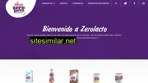 zerolacto.cl alternative sites