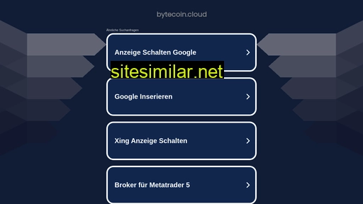 bytecoin.cloud alternative sites