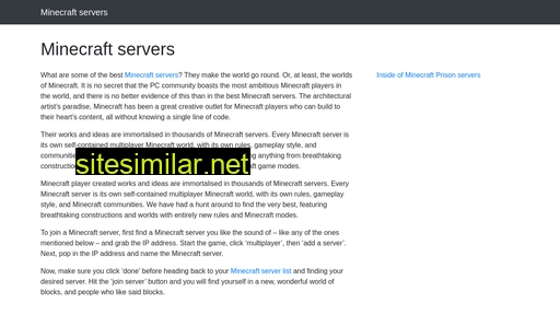 minecraft-servers.cloud alternative sites