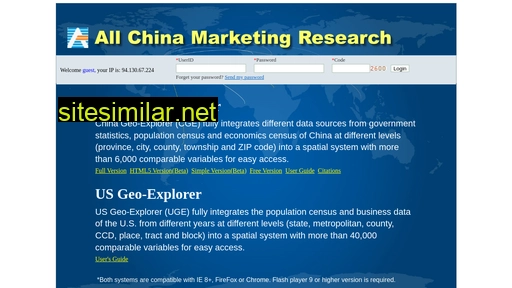 Chinageoexplorer similar sites