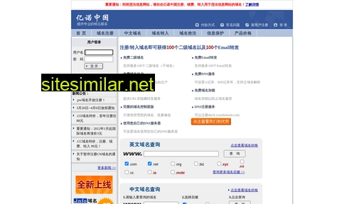 yuming.cn alternative sites
