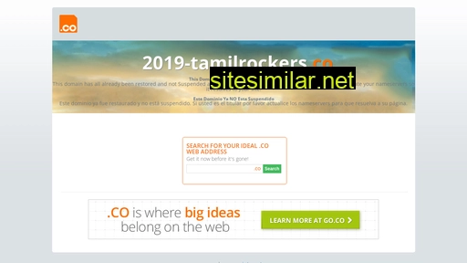 2019-tamilrockers.co alternative sites