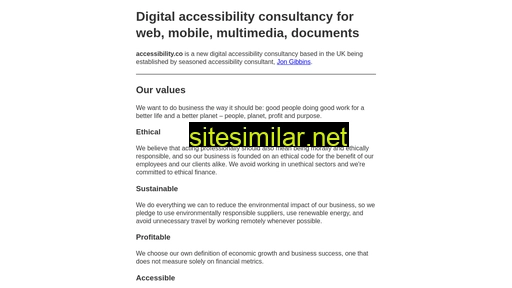 accessibility.co alternative sites