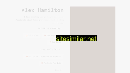 Alexhamilton similar sites