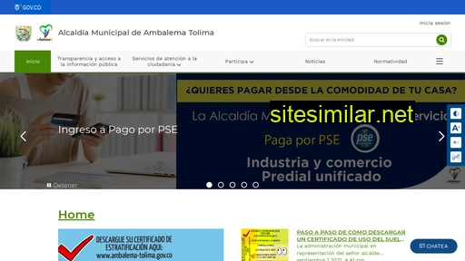 ambalema-tolima.gov.co alternative sites