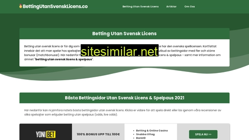 bettingutansvensklicens.co alternative sites