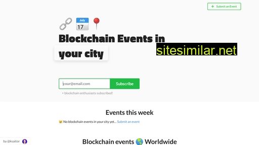 Blockchainevent similar sites