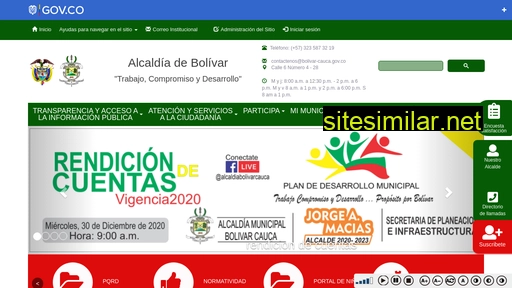 bolivar-cauca.gov.co alternative sites