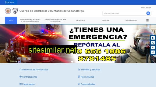 bomberosabanalarga.gov.co alternative sites