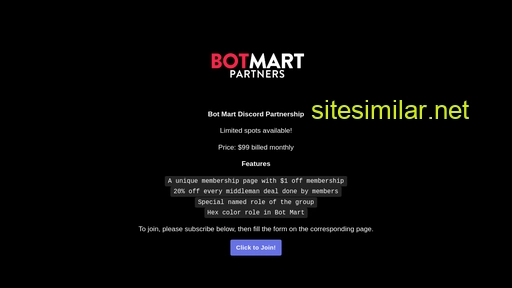 botmart.carrd.co alternative sites