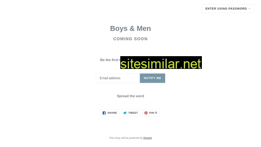 Boysmen similar sites