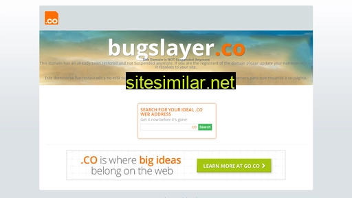 Bugslayer similar sites