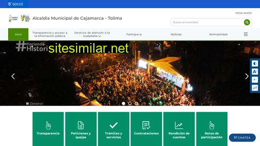 cajamarca-tolima.gov.co alternative sites
