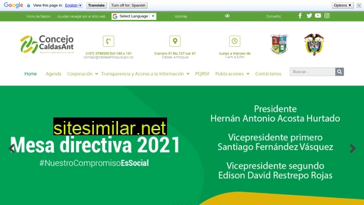 caldasconcejo.gov.co alternative sites