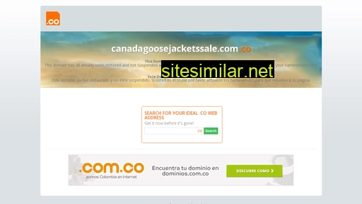 canadagoosejacketssale.com.co alternative sites
