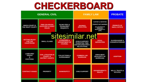 Checkerboard similar sites