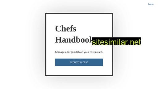 Chefshandbook similar sites