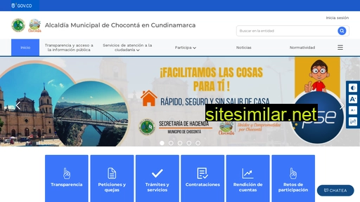 choconta-cundinamarca.gov.co alternative sites
