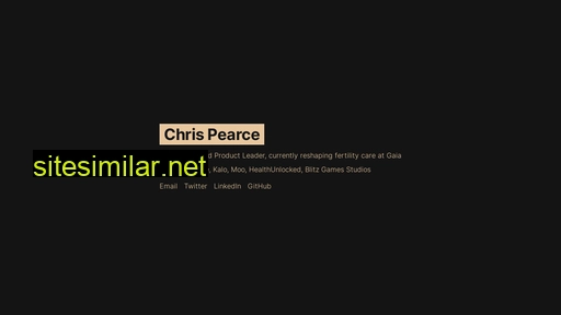 chrispearce.co alternative sites