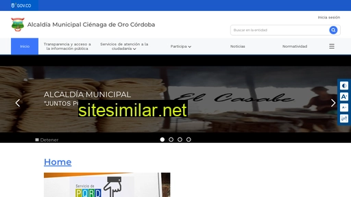 cienagadeoro-cordoba.gov.co alternative sites