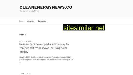 cleanenergynews.co alternative sites