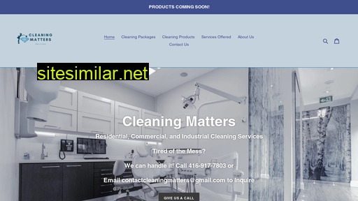 cleaningmatters.co alternative sites