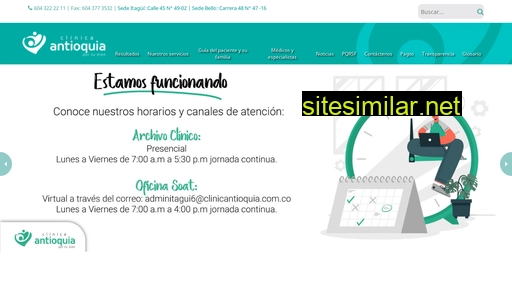 clinicantioquia.com.co alternative sites