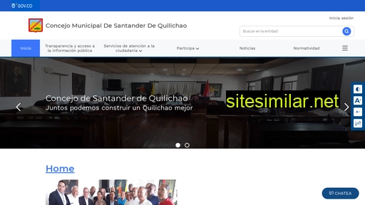 concejo-santanderdequilichao-cauca.gov.co alternative sites