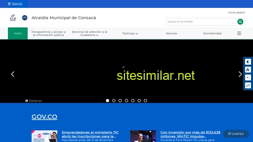 consaca-narino.gov.co alternative sites