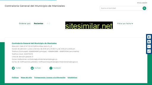 contraloriamanizales.gov.co alternative sites