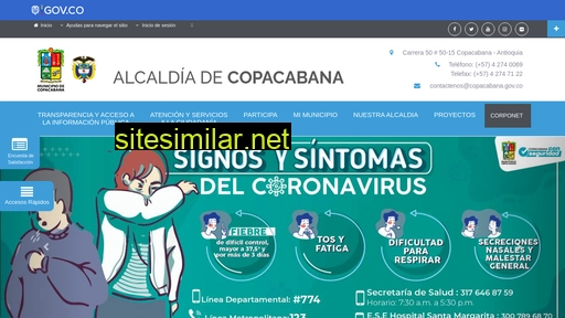 copacabana.gov.co alternative sites