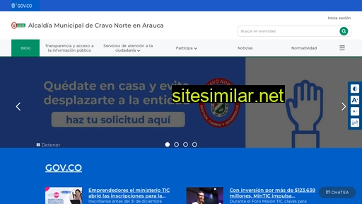 cravonorte-arauca.gov.co alternative sites